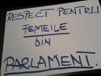 Respect femeilor în general cât și în Parlamentul României deputat Oana Bizgan
